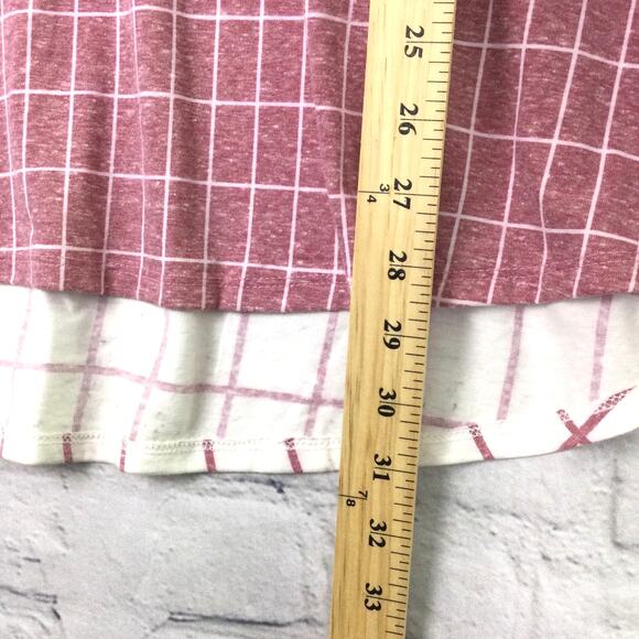 Lularoe Women's Window Pane Plaid Short Sleeve Round Neck T-Shirt Size Small - Picture 8 of 10